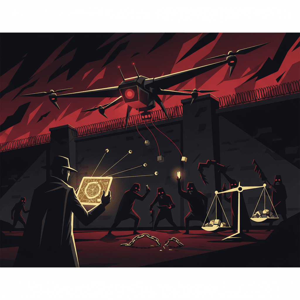 DRONES CRIMINELS : comment la police traque les livraisons en prison