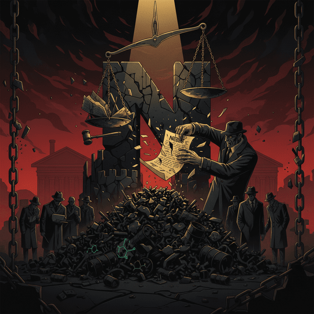 Nestlé ÉCOULE ses déchets toxiques : le tribunal enterre les preuves !