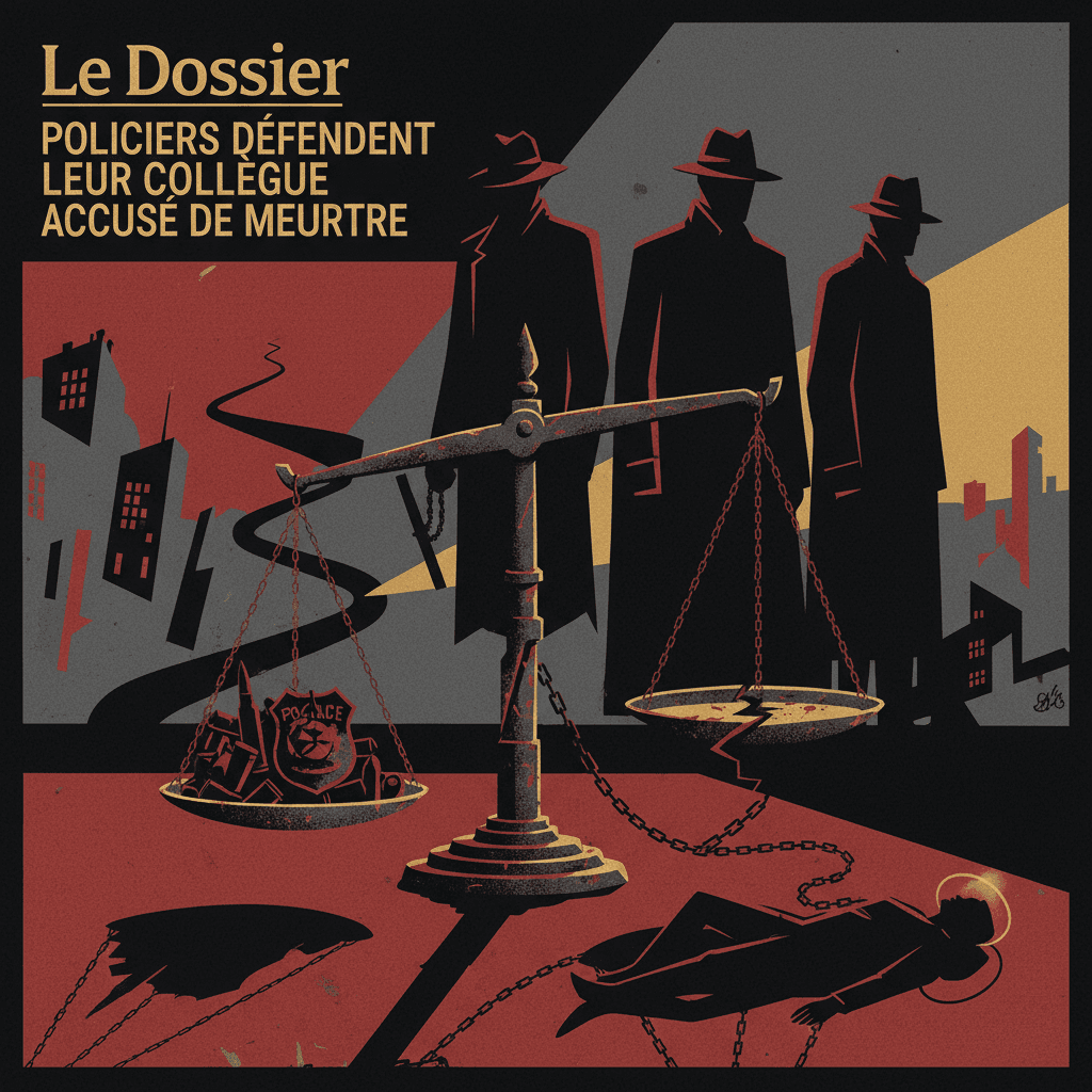POLICIERS DÉFENDENT LEUR COLLÈGUE ACCUSÉ DE MEURTRE