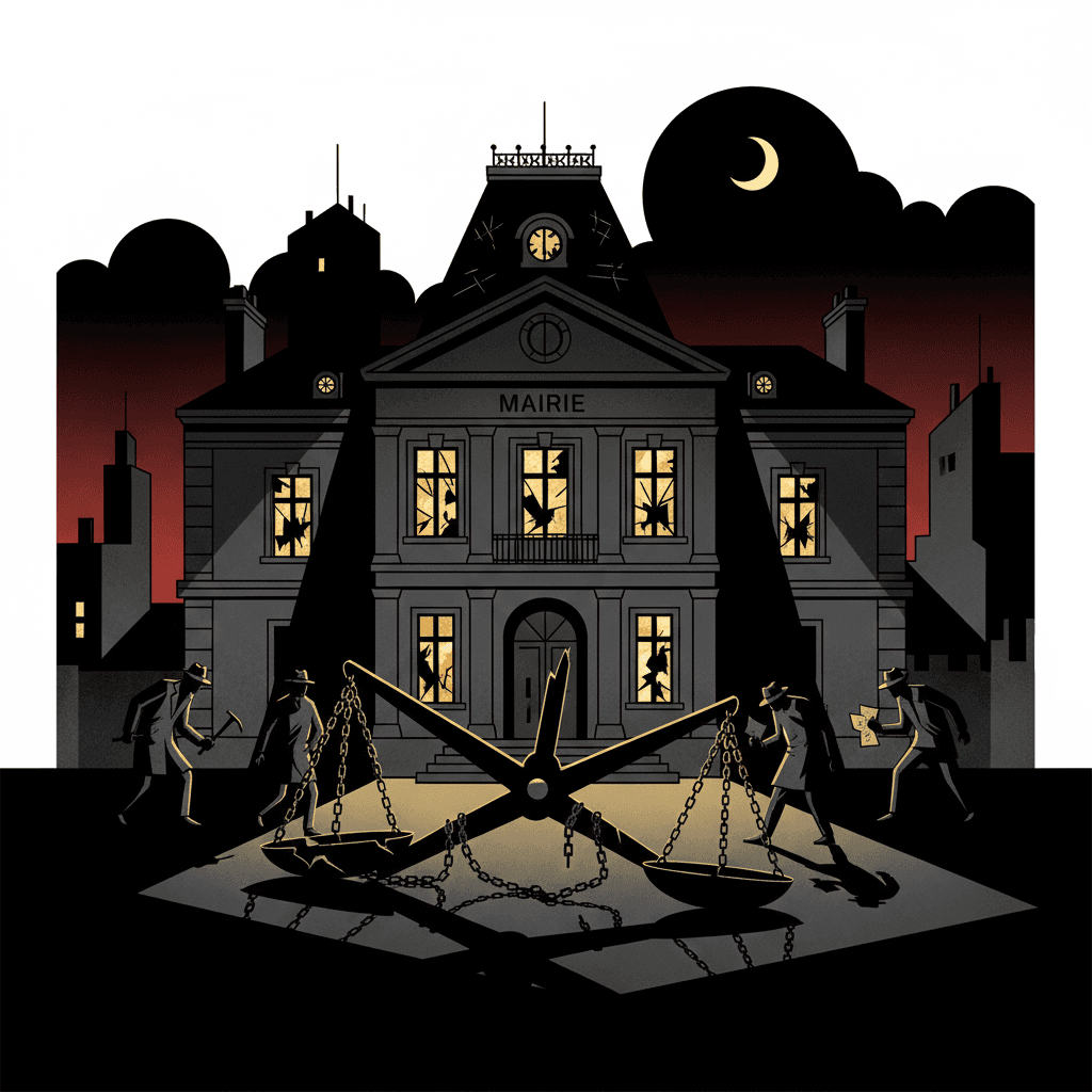 QUI a saccagé la mairie de Fresnes avant l'arrivée de la droite ?