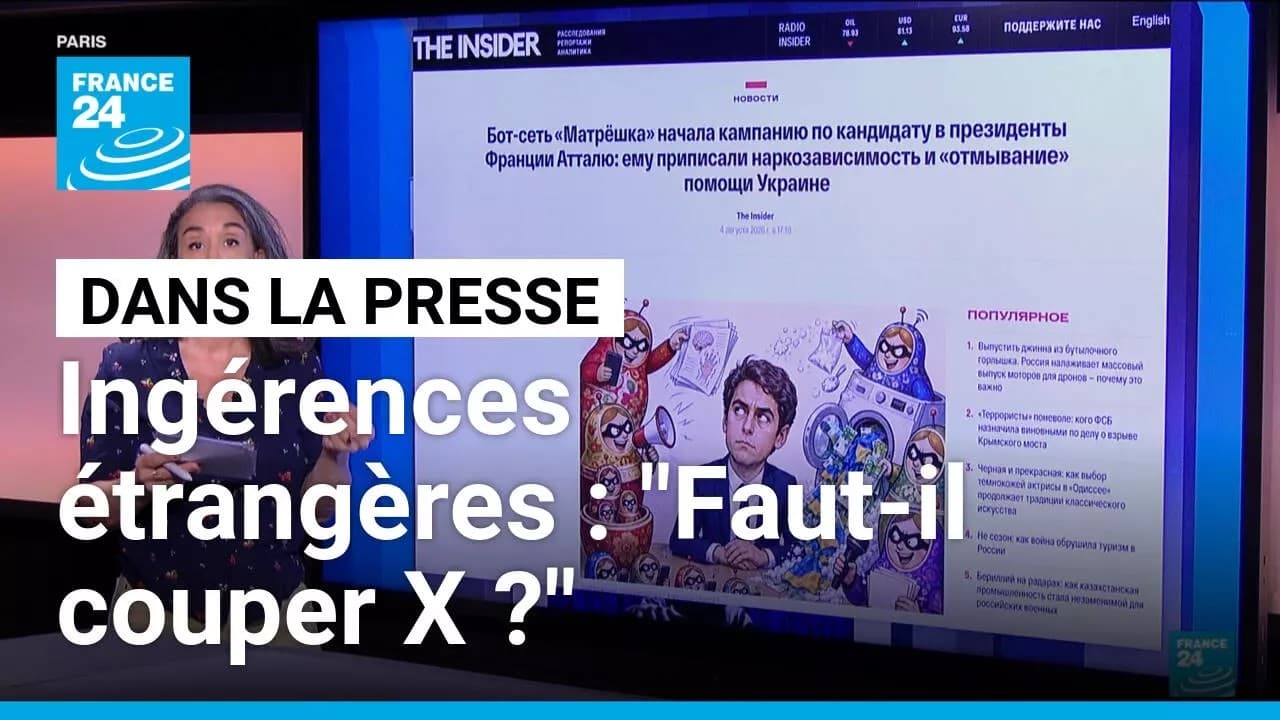 Ingérence russe : Philippe, Attal, Glucksmann ciblés par une campagne de désinformation pour 2027
