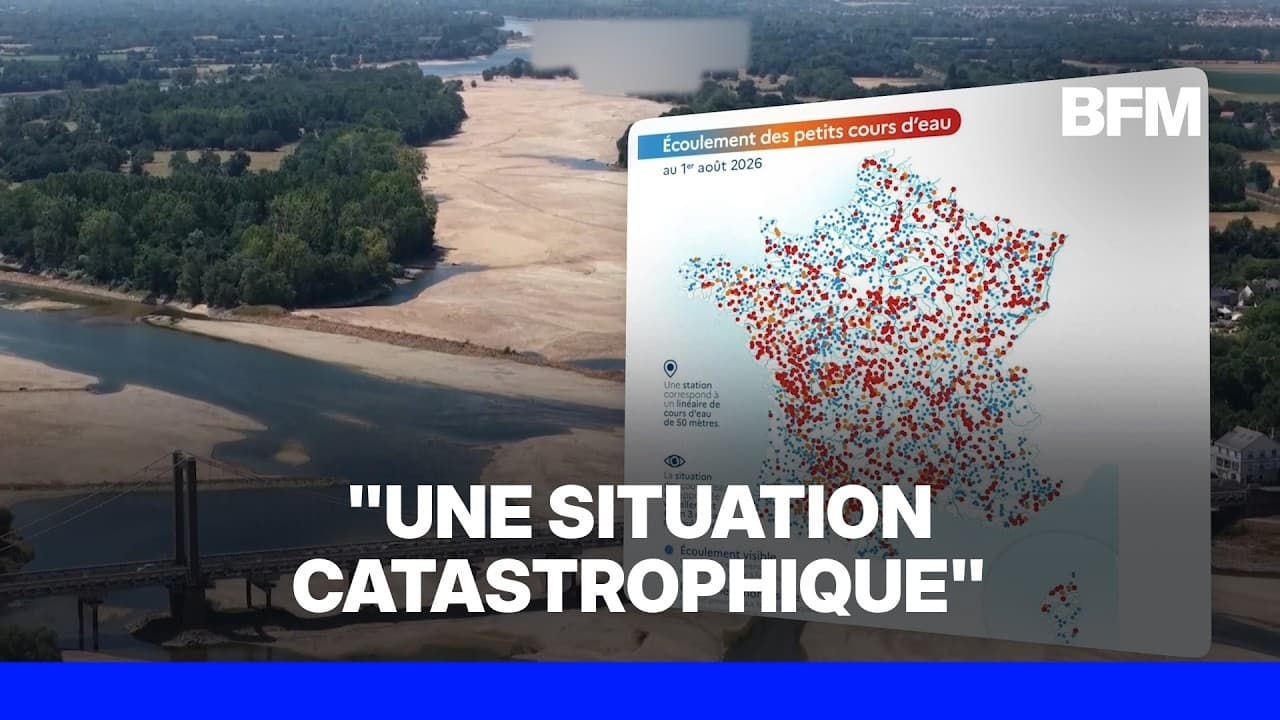 Sécheresse 2026 : 1373 cours d'eau français à sec, un record