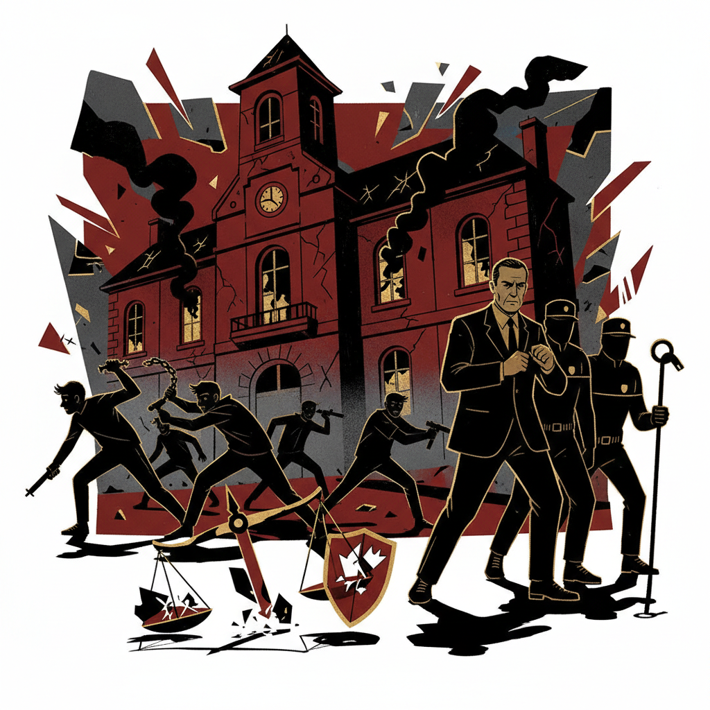 Illustration: Fresnes : La mairie saccagée par des ados, le maire sous protection