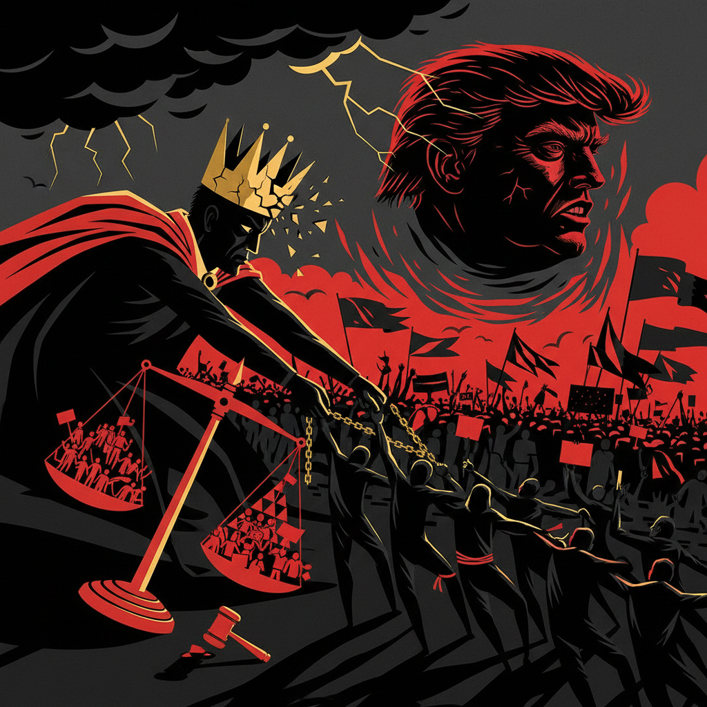 Illustration: Manifestations No Kings: Trump sous pression