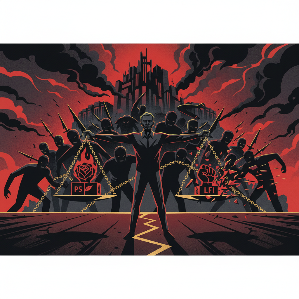 Illustration: Olivier Faure défend les alliances PS-LFI : la guerre interne éclate