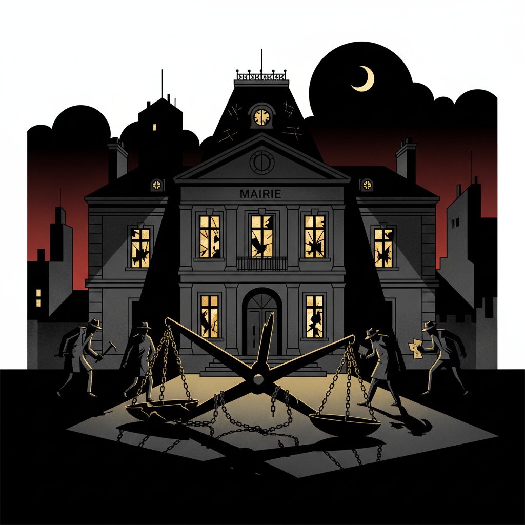 Illustration: QUI a saccagé la mairie de Fresnes avant l'arrivée de la droite ?