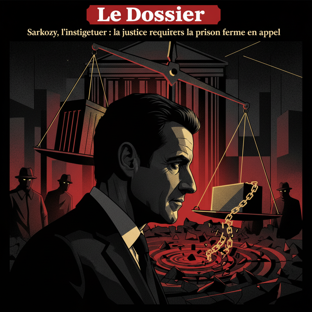 Illustration: Sarkozy, l'instigateur : la justice requiert la prison ferme en appel