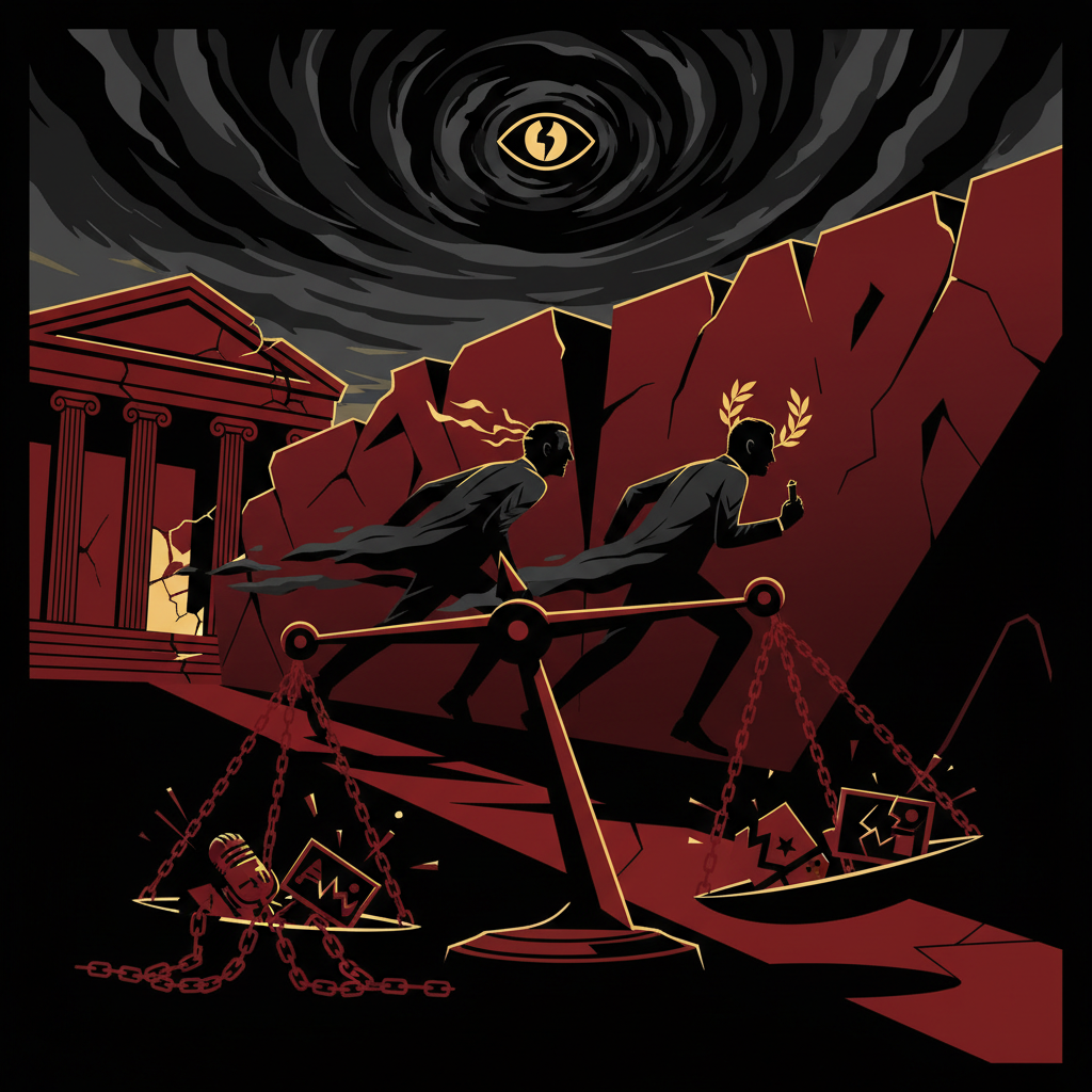 Illustration: Sarkozy et Hollande : les présidents fantômes de l'audiovisuel